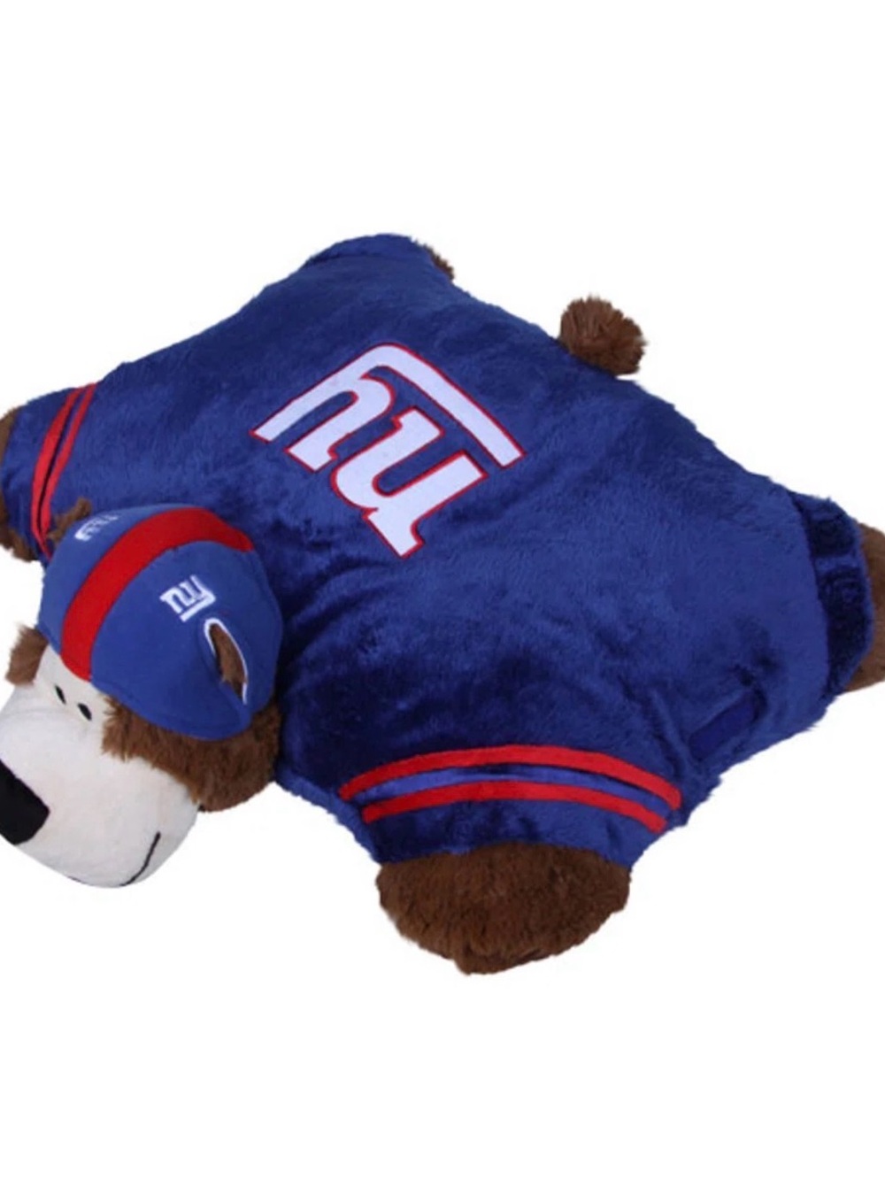 NY GIANTS Plush Team-Inspired Bed Pillow - Blue